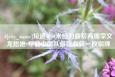 清远短道5000米接力最后两圈李文龙陪跑-尽管中国队最终收获一枚铜牌