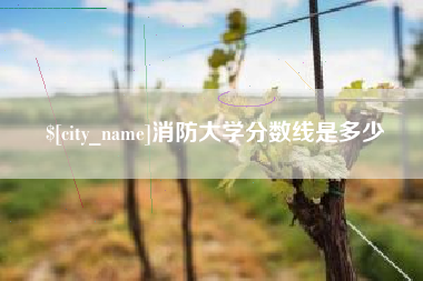清远消防大学分数线是多少