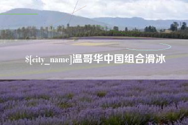 清远温哥华中国组合滑冰