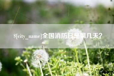 清远全国消防日是第几天？