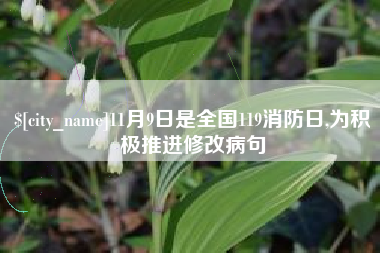 清远11月9日是全国119消防日,为积极推进修改病句