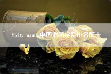 清远中国消防学院排名前十