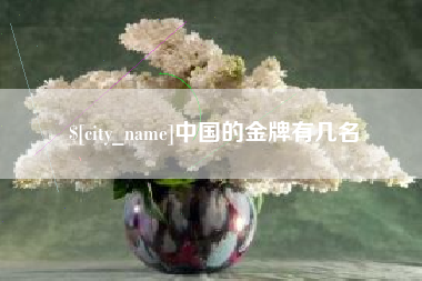 清远中国的金牌有几名