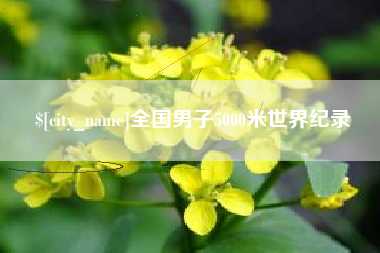 清远全国男子5000米世界纪录