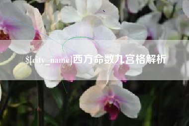 清远西方命数九宫格解析