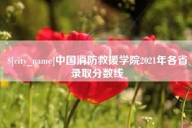 清远中国消防救援学院2021年各省录取分数线