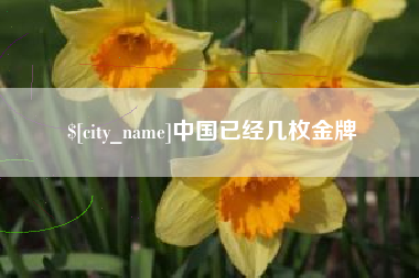 清远中国已经几枚金牌
