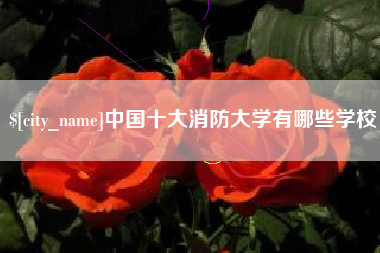 清远中国十大消防大学有哪些学校