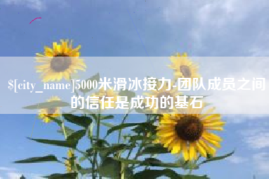 清远5000米滑冰接力-团队成员之间的信任是成功的基石
