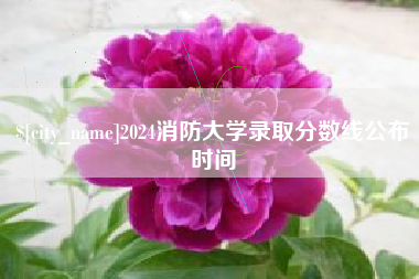 清远2024消防大学录取分数线公布时间