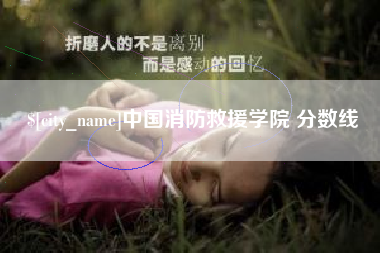 清远中国消防救援学院 分数线