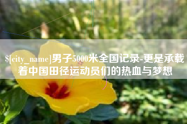清远男子5000米全国记录-更是承载着中国田径运动员们的热血与梦想