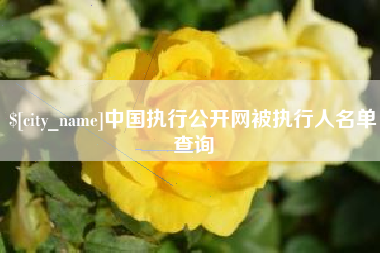 清远中国执行公开网被执行人名单查询