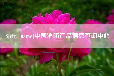 清远中国消防产品信息查询中心