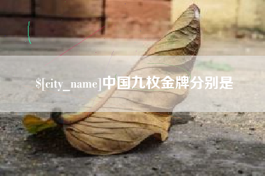 清远中国九枚金牌分别是