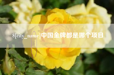 清远中国金牌都是哪个项目