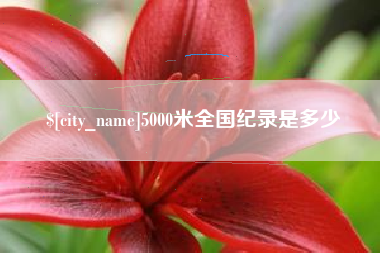清远5000米全国纪录是多少