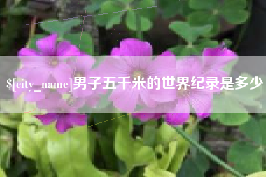 清远男子五千米的世界纪录是多少
