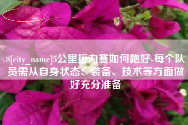 清远5公里接力赛如何跑好-每个队员需从自身状态、装备、技术等方面做好充分准备