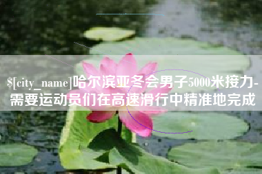 清远哈尔滨亚冬会男子5000米接力-需要运动员们在高速滑行中精准地完成