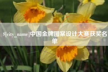 清远中国金牌图案设计大赛获奖名单