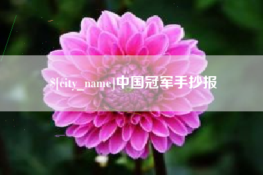 清远中国冠军手抄报