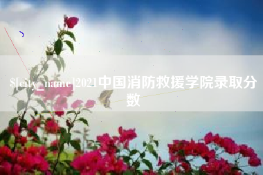 清远2021中国消防救援学院录取分数