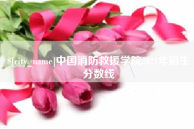 清远中国消防救援学院2021年招生分数线