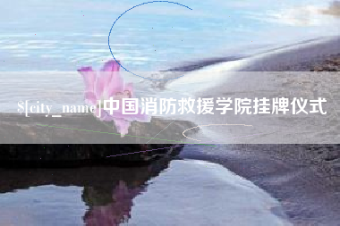清远中国消防救援学院挂牌仪式