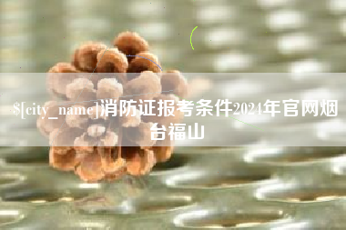 清远消防证报考条件2024年官网烟台福山